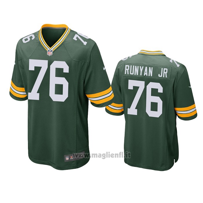 Maglia NFL Game Green Bay Packers Jon Runyan Jr. Verde